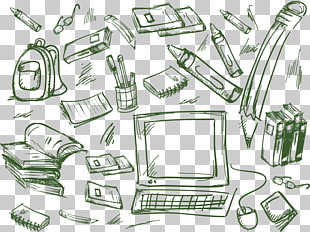 310x232 Drawing School Creativity Sketch, Hand Drawn Cartoon School Season - Computer Mouse Pencil Drawing