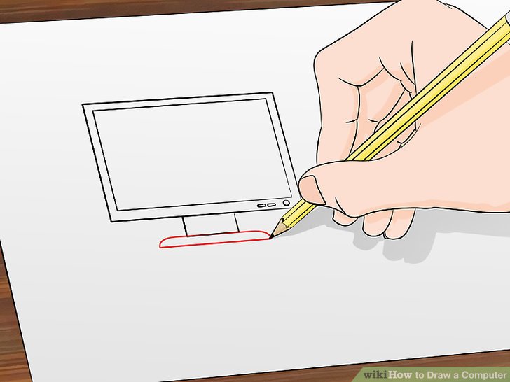 728x546 How To Draw A Computer Steps - Computer Mouse Pencil Drawing