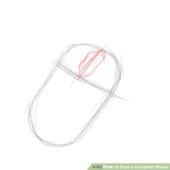 560x560 how to draw a computer mouse steps - Computer Mouse Pencil Drawing