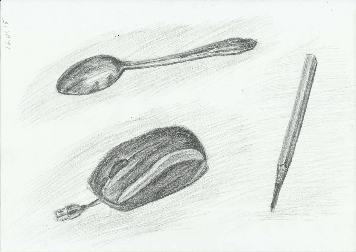 1200x849 spoon, pencil and computer mouse all my drawings - Computer Mouse Pencil Drawing