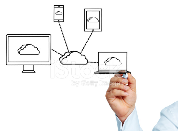 596x439 Hand Using Marker To Draw Network Diagram Stock Photos - Computer Network Drawing