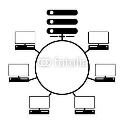 400x400 Computer Network Diagram Icon Buy Photos Ap Images Detailview - Computer Network Drawing