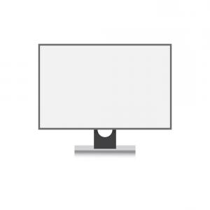 300x300 Stock Illustration Drawing Monitor Icon Simple Style Sohadacouri - Computer Screen Drawing