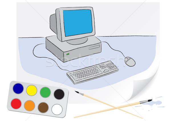 600x424 Drawing Computer Vector Illustration Volodymyr Romanovskyy - Computer Vector Drawing