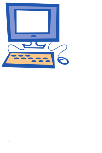 333x500 Simple Computer Vector Drawing - Computer Vector Drawing