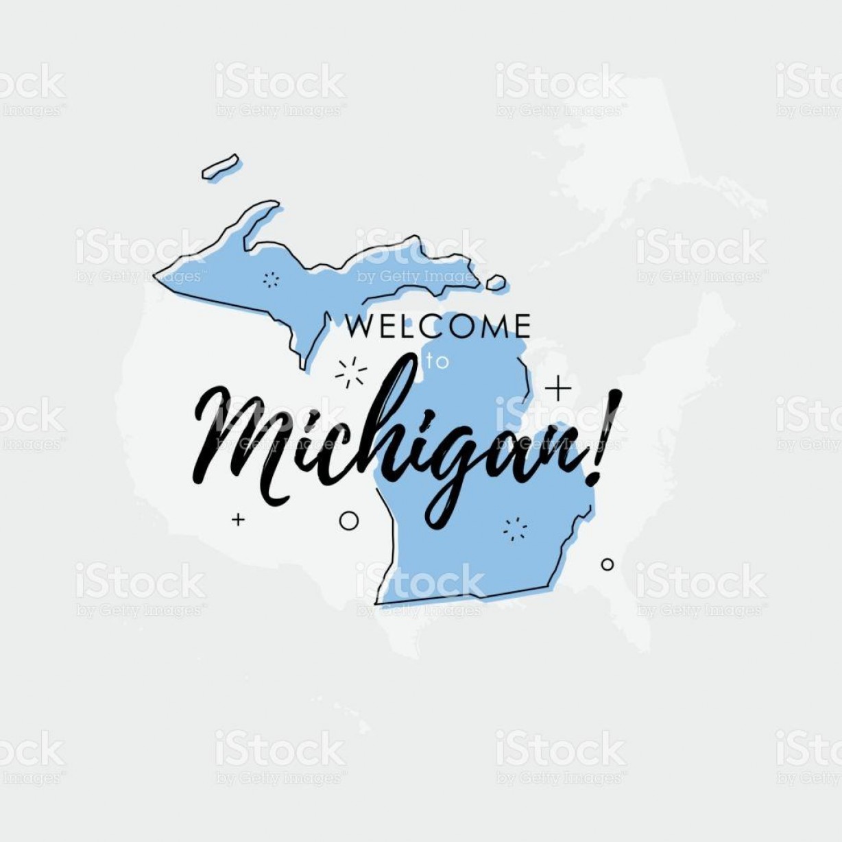 1228x1228 best wel to michigan state map vector drawing orangiausa - Computer Vector Drawing