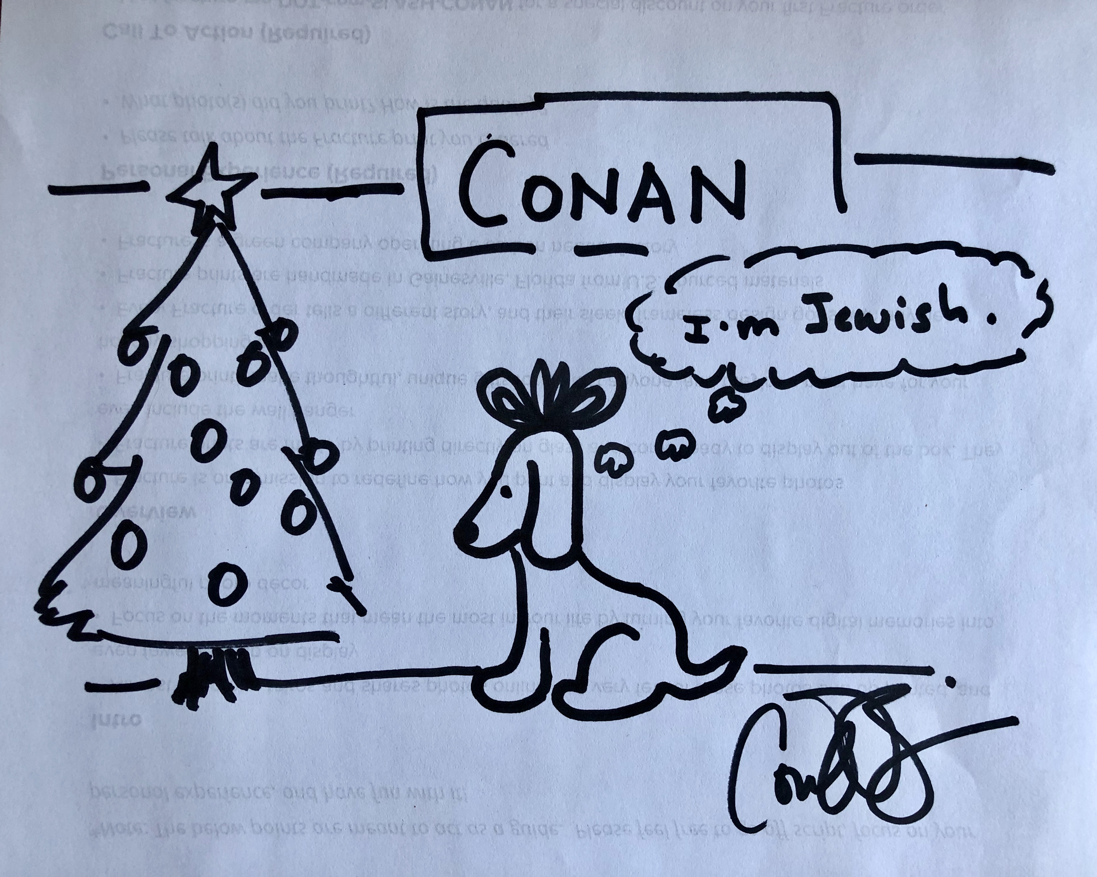 3782x3024 pete holmes, episode - Conan Drawing