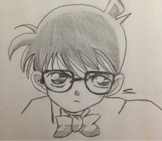 320x278 Detective Conan - Conan Drawing
