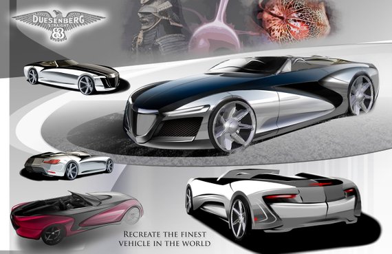 570x369 concept cars duesenberg aeon concept gifts men mancave etsy - Concept Car Drawings