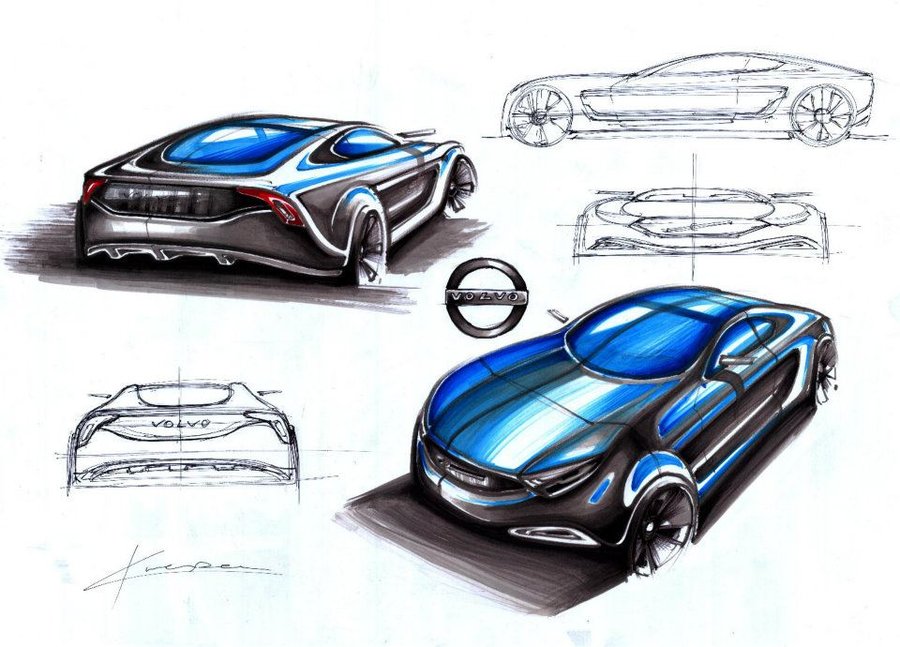 Детские рисунки современные автомобили