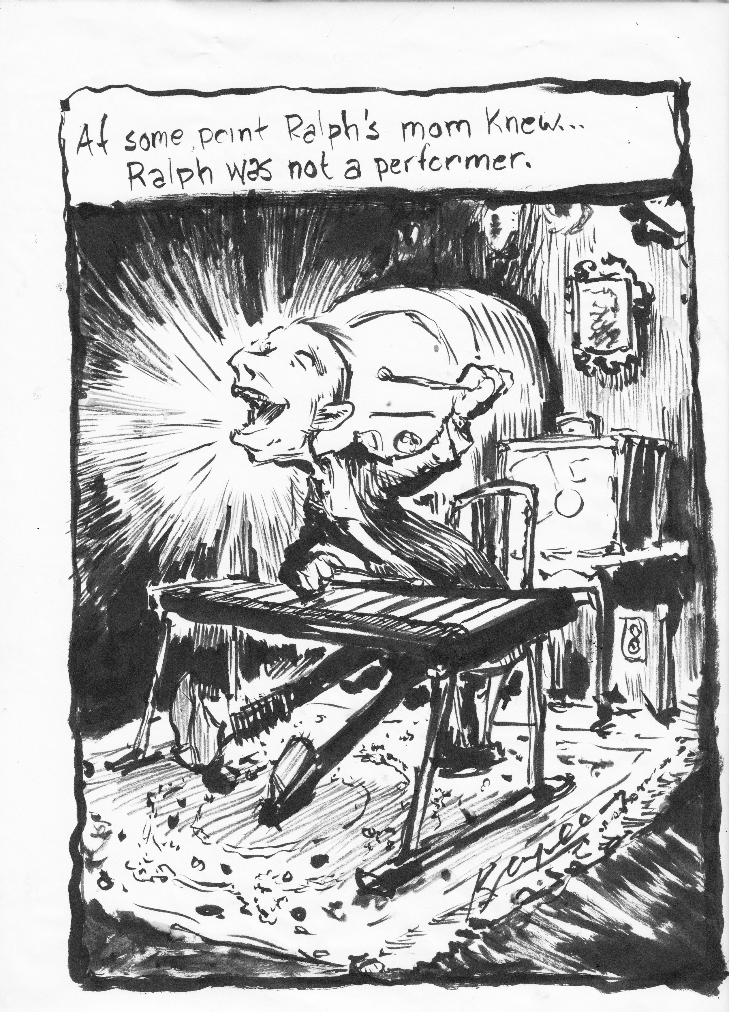 2528x3507 Concert Drawing While Seeing Some Guy Named Howzier Kevin O - Concert Drawing