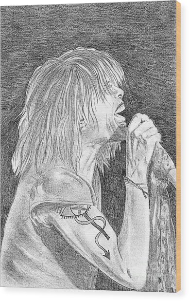 389x618 Steven Tyler Concert Drawing Drawing - Concert Drawing