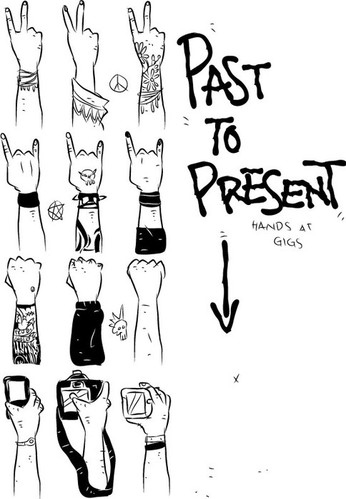 346x499 Camera, Concert, Drawing, Fist, Fun, Funny - Concert Drawing