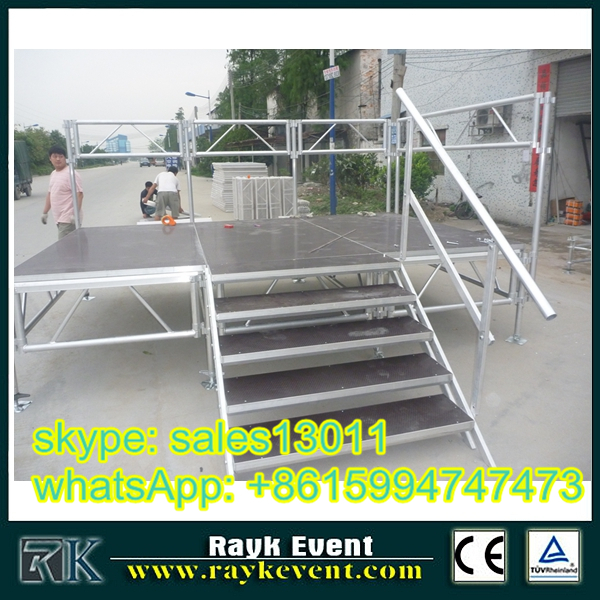600x600 aluminum stage truss drawing on concert with scaffolding catwalk - Concert Stage Drawing