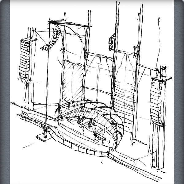 600x600 genesis concert stage concept sketches - Concert Stage Drawing