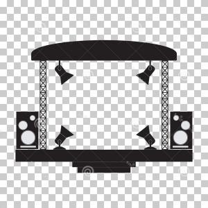 300x300 stock illustration podium concert stage vector drawing sohadacouri - Concert Stage Drawing