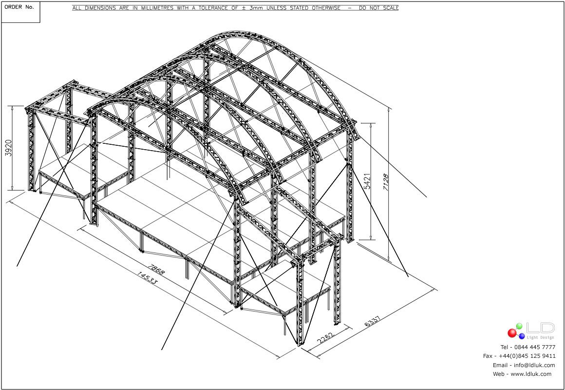 1160x800 concert drawing stage decoration for free download - Concert Stage Drawing