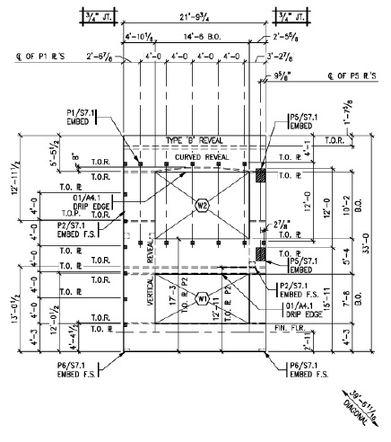436x492 Detailing Shop Drawings - Concrete Drawing