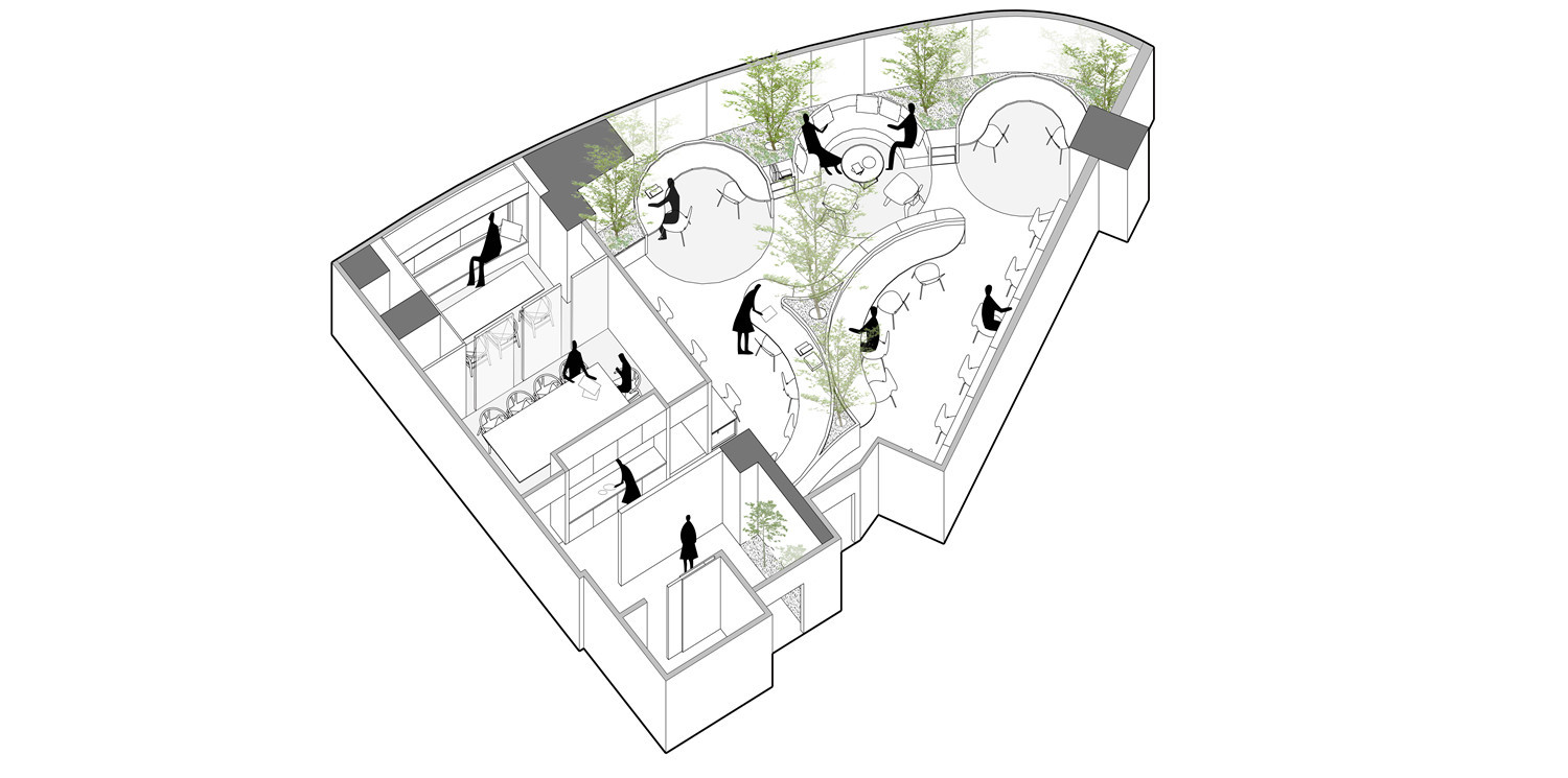 1500x745 gallery of a hidden garden behind the concrete walls muxin - Concrete Drawing