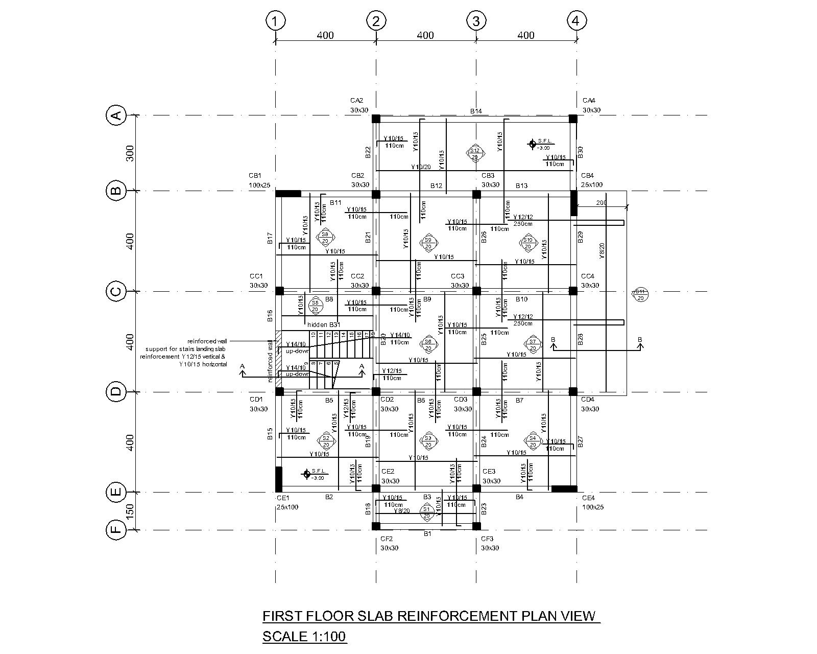 1600x1280 complete structural design drawings of a reinforced concrete house - Concrete Drawing