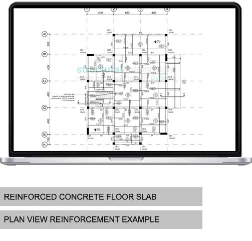 503x480 concrete floor slab reinforcement example - Concrete Floor Drawing