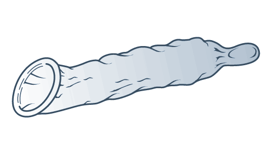 560x298 Male Condom Open Doors - Condom Drawing