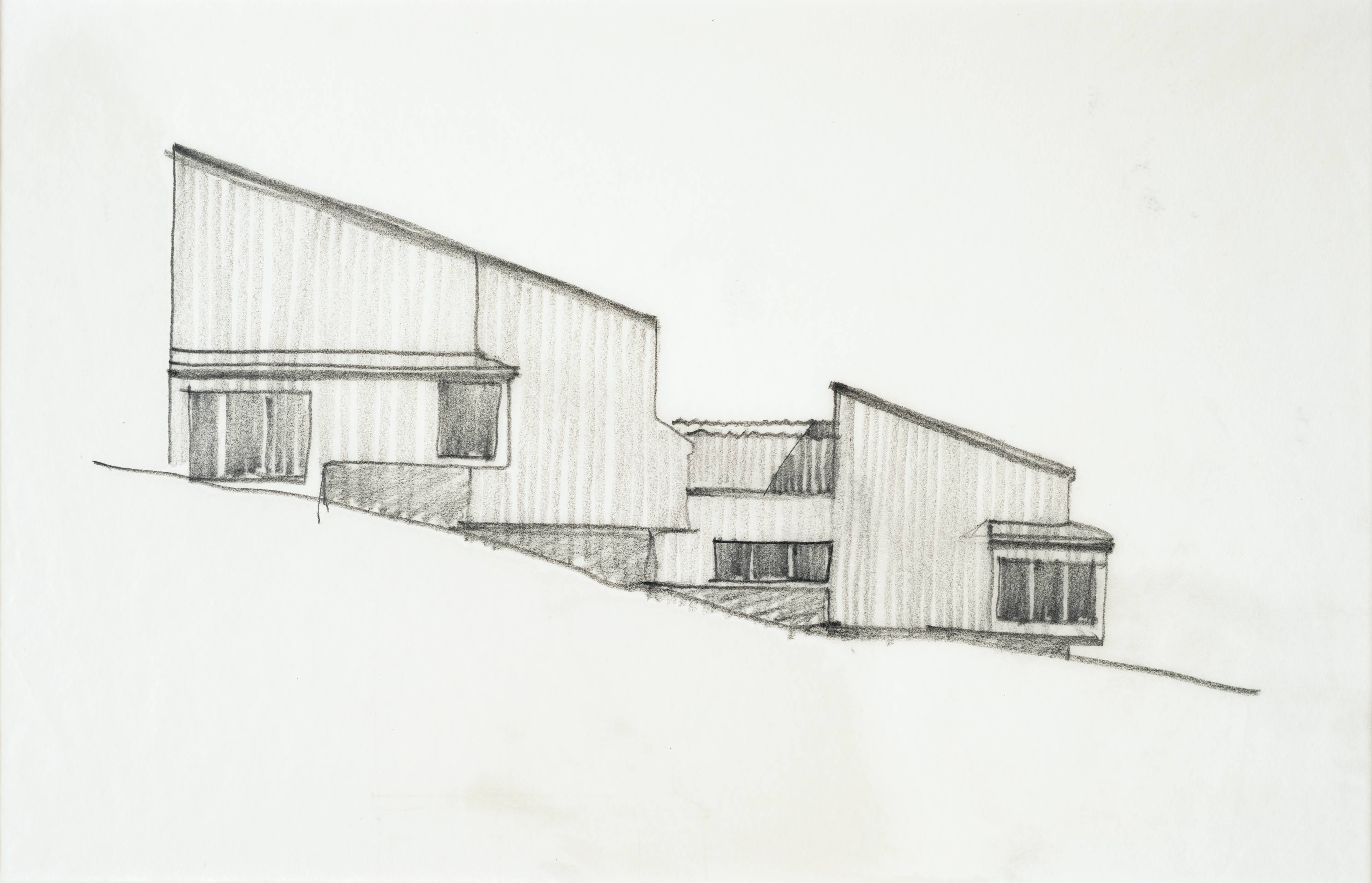4000x2575 unknown, elevation for condominium one, the sea ranch, california - Condominium Drawing