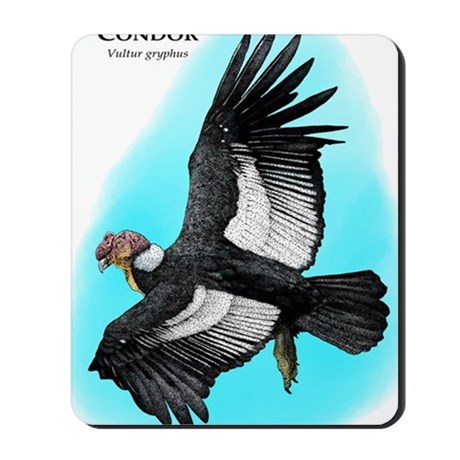 460x460 Condor Drawing Mouse Pads - Condor Drawing