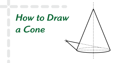 484x252 How To Draw A Cone - Cone Drawing