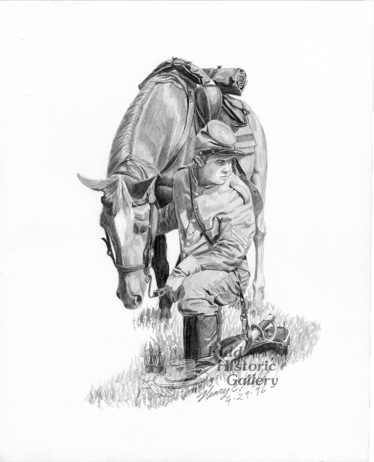 1268x1566 Henry Kidd Art - Confederate Drawings