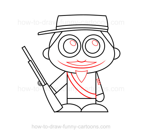 500x475 How To Draw A Confederate Soldier - Confederate Drawings