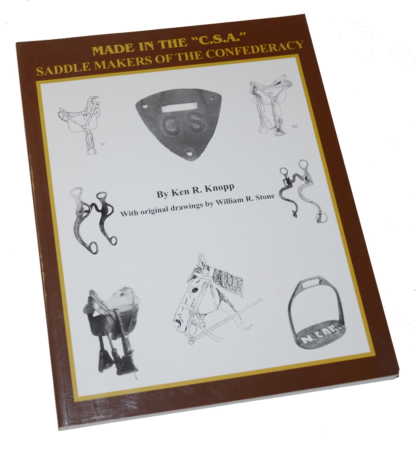 1384x1500 Signed Edition Copy Of Reference Work On Confederate Saddle - Confederate Drawings