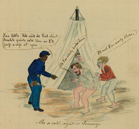 463x430 The Confederate Soldier's View Of The Colored Soldier, Part - Confederate Drawings