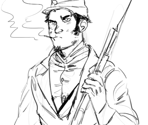 500x423 confederate soldier drawing sketch coloring page - Confederate Soldier Drawing