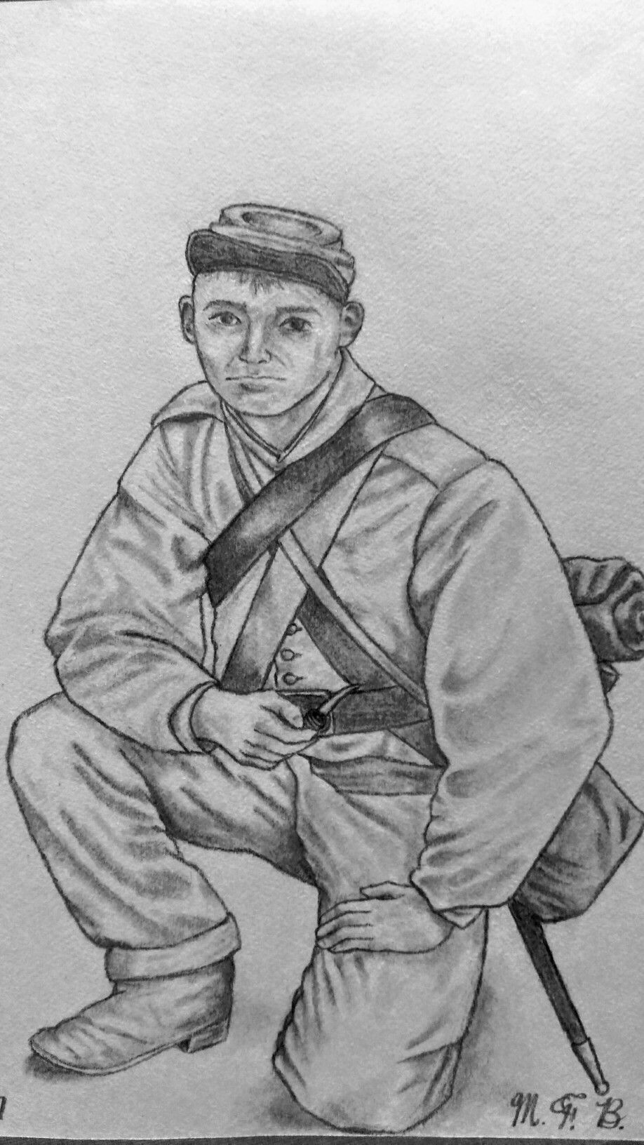 918x1632 my confederate soldier drawing my art soldier drawing - Confederate Soldier Drawing