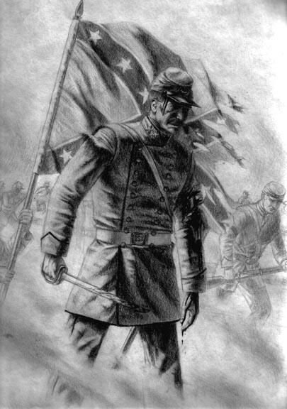 405x576 are americans divided over the civil war - Confederate Soldier Drawing