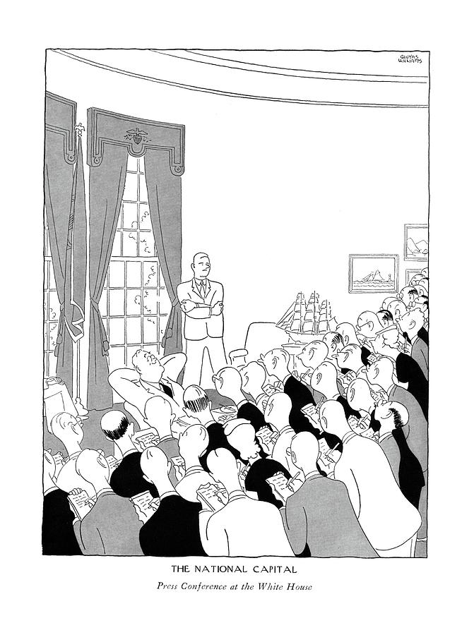 671x900 the national capital press conference drawing - Conference Drawing