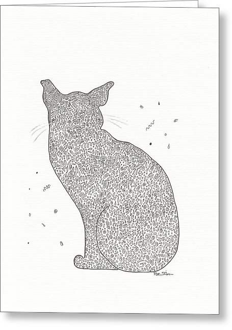 455x646 confetti cat drawing - Confetti Drawing