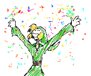300x250 link throwing confetti drawing - Confetti Drawing