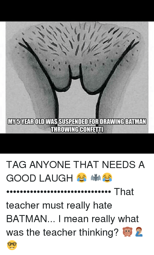 500x830 my year old was suspended for drawing batman throwing confetti tag - Confetti Drawing