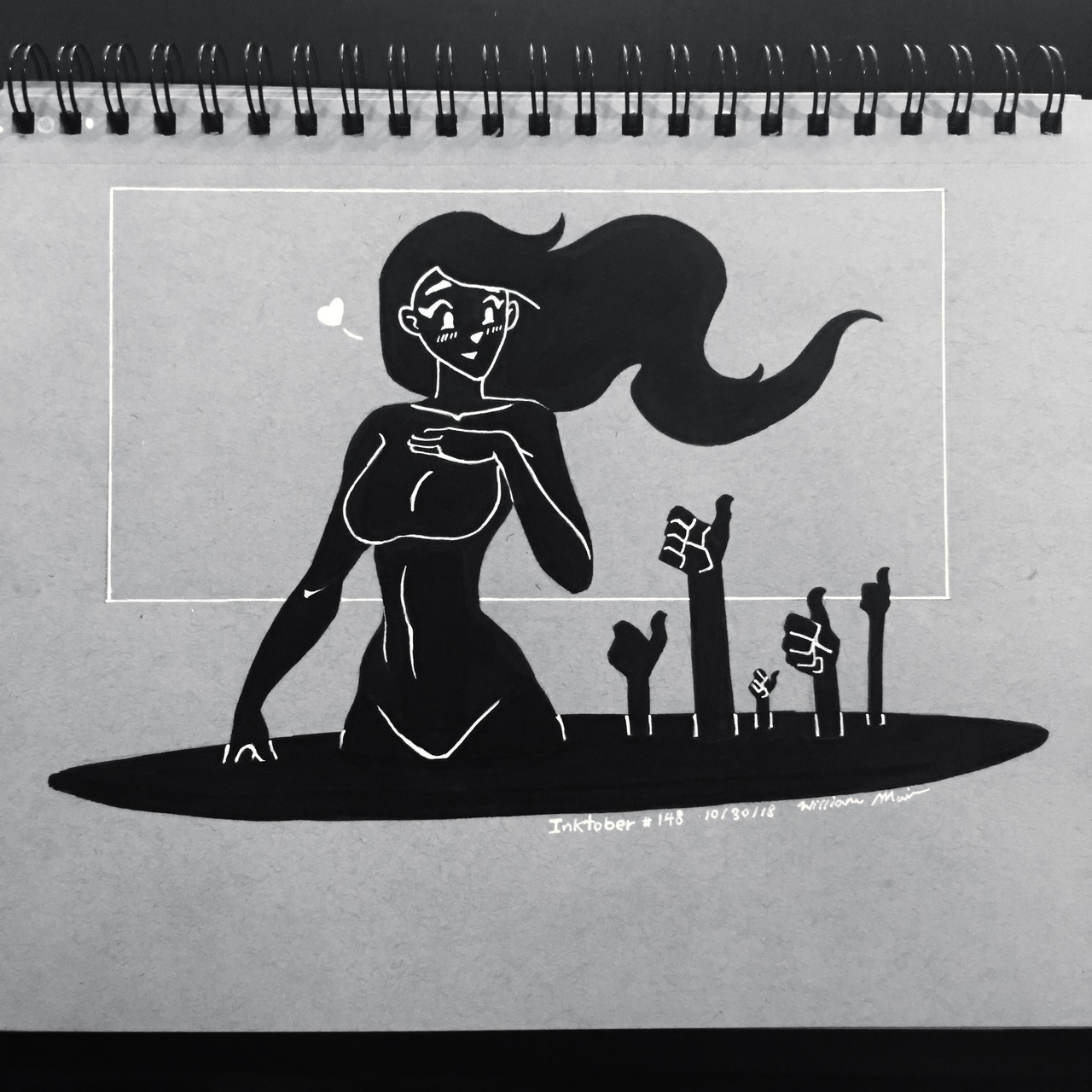 1280x1280 Creativity From Ideas 'shadowy Self Confidence' Drawing - Confidence Drawing