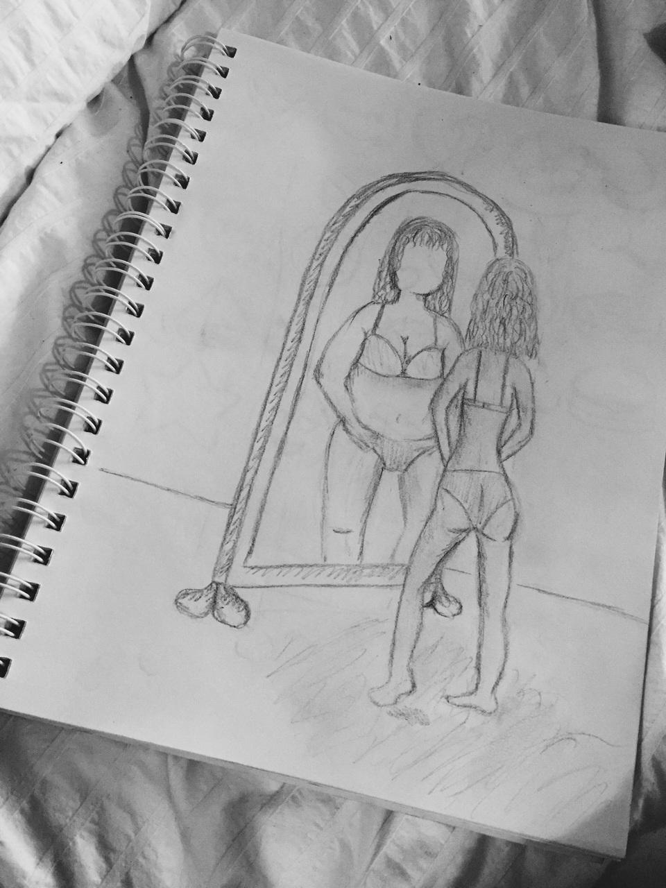 960x1280 Art, Body, Confidence, Drawing, Mirror - Confidence Drawing