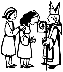 210x240 The Sacrament Of Confirmation - Confirmation Drawing