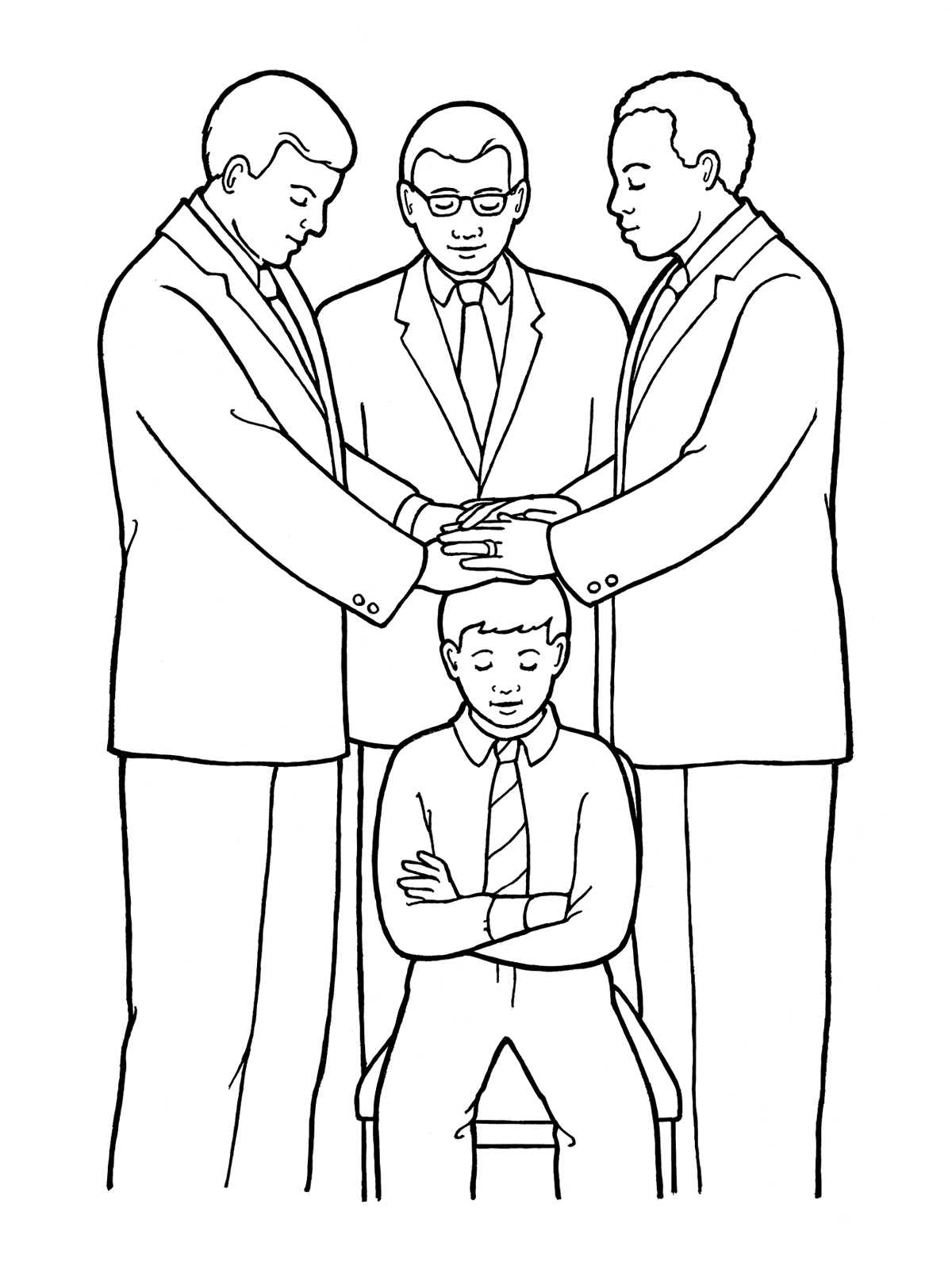 1200x1600 Young Boy Confirmation - Confirmation Drawing