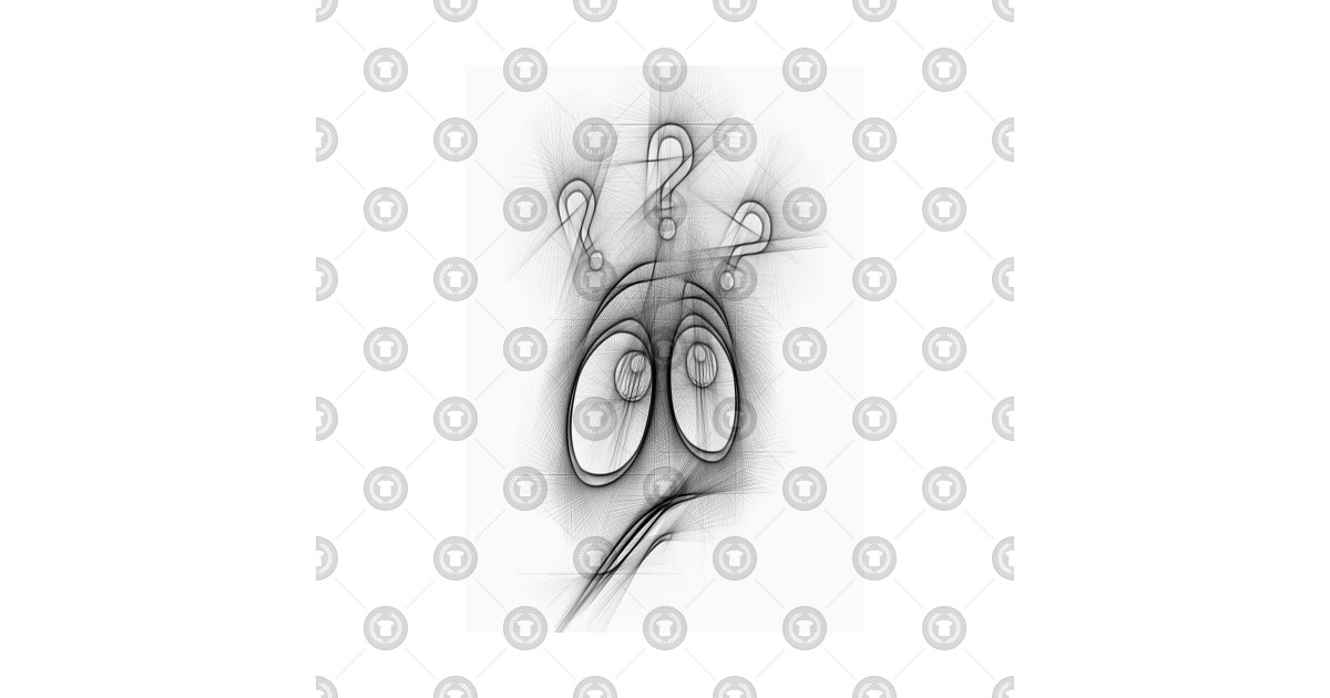 1200x630 Line Drawing Confused Face - Confused Drawing