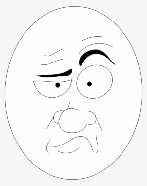 300x381 Confused Face Png, Free Hd Confused Face Transparent Image - Confused Face Drawing