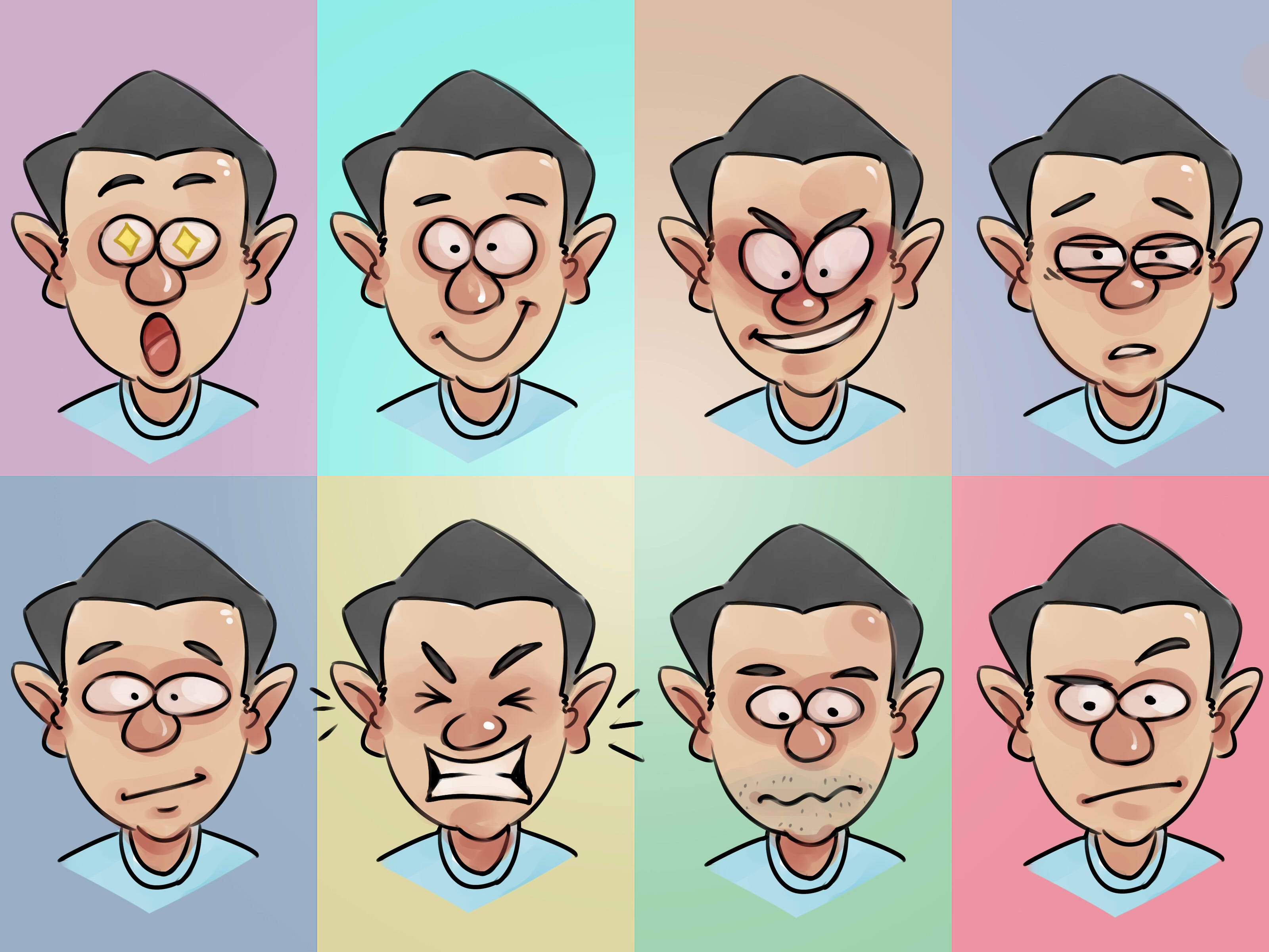 3200x2400 How To Draw A Cartoon Face - Confused Face Drawing