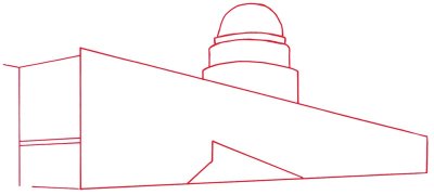 400x180 How To Draw The United States Capitol Building - Congress Building Drawing