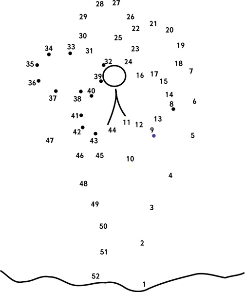 503x600 Connect The Dots Flower Free Vector In Open Office Drawing - Connect The Dots Drawing