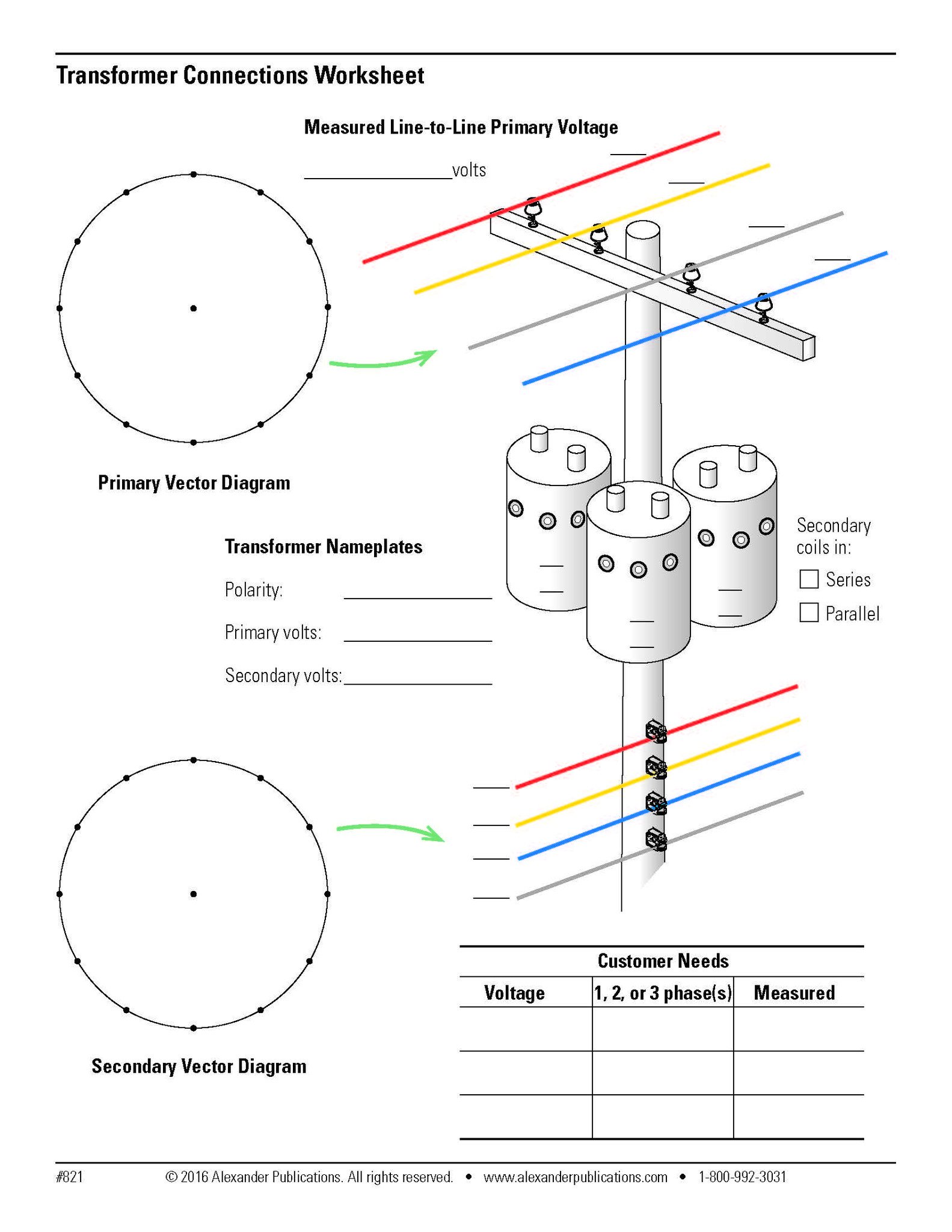 1583x2048 transformer connections worksheets alexander publications - Connection Drawing